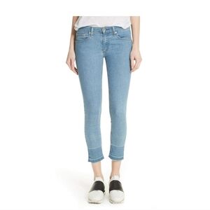 Rag and Bone mid rise skinny ankle released hem size 25 color PHAM light blue